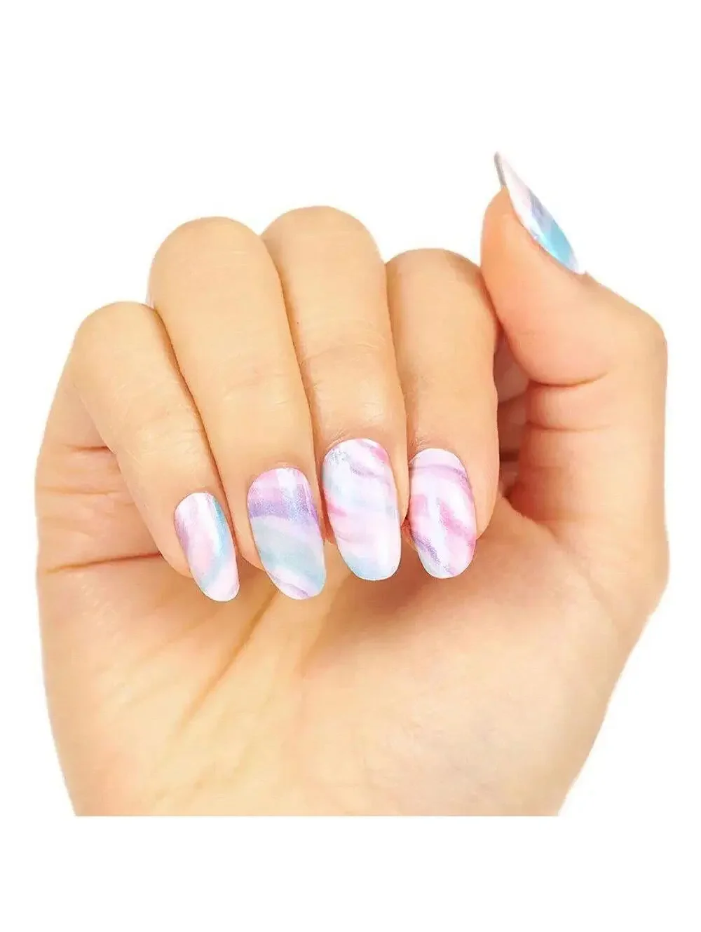 Color Street Nail Polish Strips in Cotton Candy Swirl